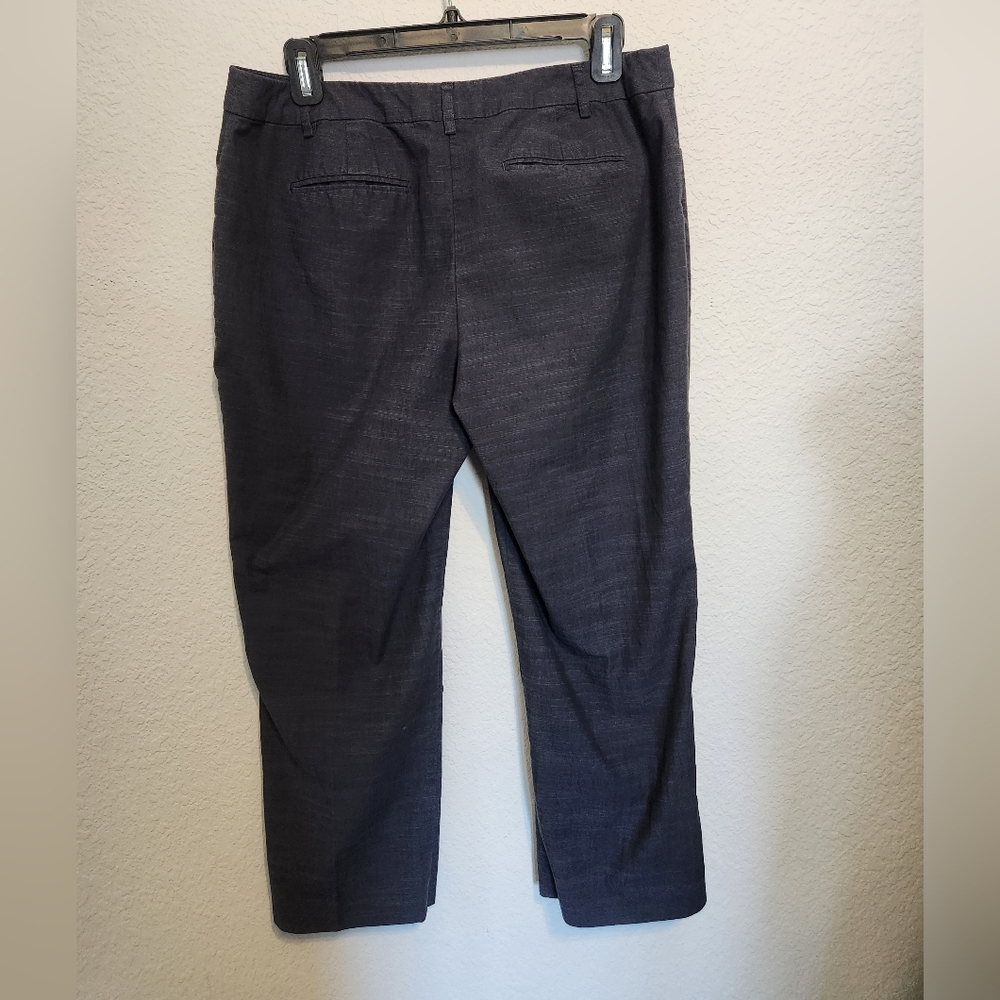Navy Capri length Slacks - Picture 2 of 3